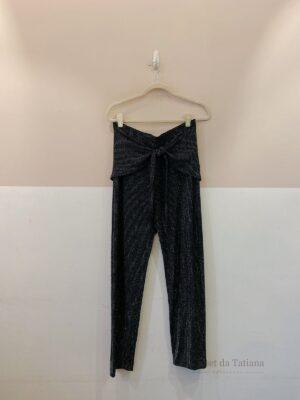 Calça Preta Luréx Maria Filó | Tam: G