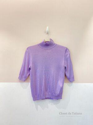 Blusa Tricot Lilás Eva | Tam: G