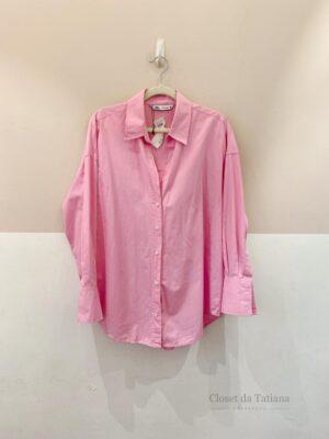 Camisa Social Rosa Zara | Tam: P