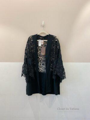 Kimono Renda Preto Mixed | Tam: M