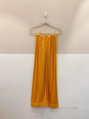 Calça Tricot Amarela Cris Barros | Tam: P