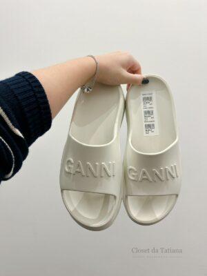 Sandália Branca Ganni 38/39