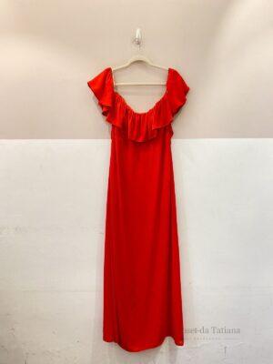 Vestido Narcisa Longo Vermelho Seda Heckel Verri | Tam: 40