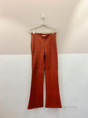 Calça Couro Terracota By Nv | Tam: 38