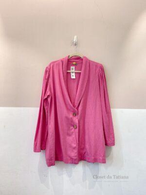 Blazer Viscolinho Rosa Farm | Tam: G