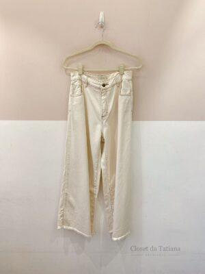 Calça Sarja Off White Norah | Tam: M