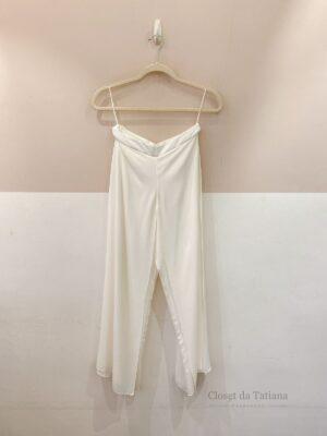 Conjunto Branco Fluído Candy Brown | Tam: 40