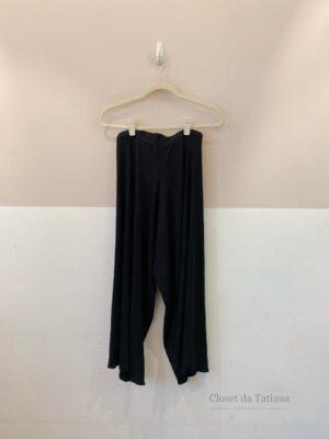 Calça Preta Canelada Le Pipa | Tam: M