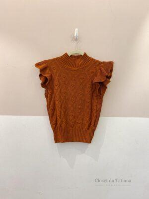 Blusa Tricot Marrom L’Cecci | Tam: PP