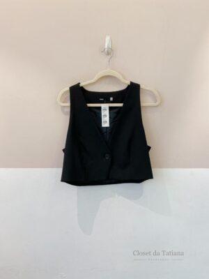 Colete Preto Curto Pool | Tam: G