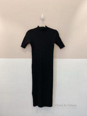 Vestido Preto Canelado | Tam: M