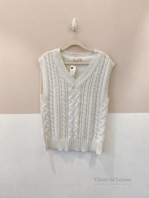 Colete Tricot Branco Antix U