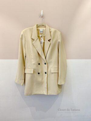 Blazer Amarelo Botões Nanaminze | Tam: GG