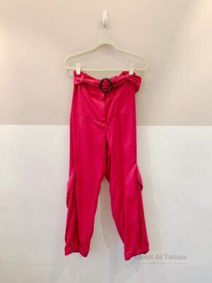 Calça Pink C/ Faixa Cris Barros | Tam: 38