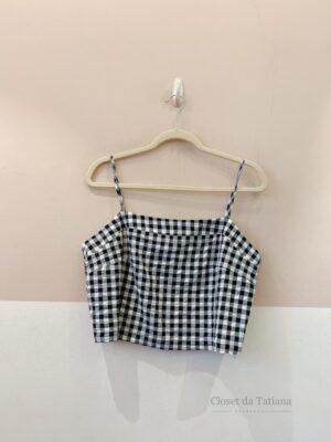 Blusa P&B Vichy Shoulder | Tam: 44
