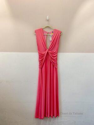 Vestido Longo Malha Pink Farm | Tam: P