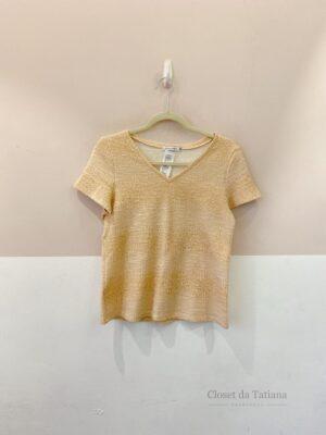 Blusa Brilho Dourada Gregory | Tam: 36