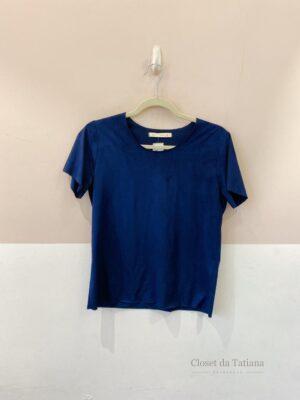 Blusa Suede Marinho Loft | Tam: P