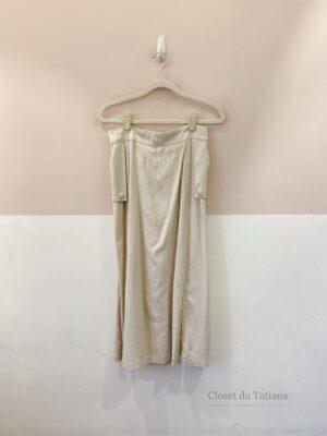 Saia Midi Bege Antix | Tam: M