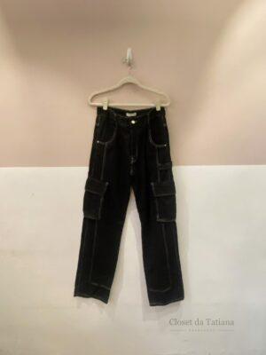 Calça Cargo Preta Nv | Tam: 36