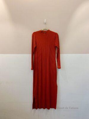 Vestido Midi Canelado Farm | Tam: M