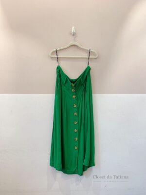 Saia Midi Verde Animale | Tam: 42