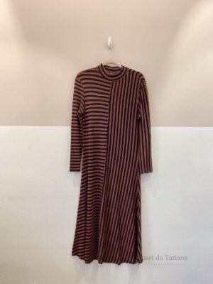 Vestido Longo Malha Listrada Animale | Tam: G
