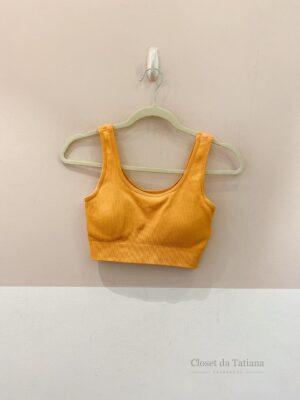 Conjunto Canelado Laranja | Tam: P