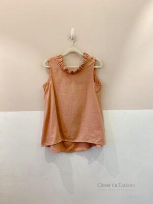 Blusa Viscolinho Rosa Âme | Tam: G