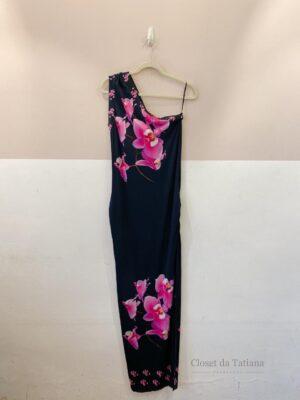 Vestido Longo Malha Floral Mixed | Tam: M