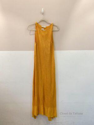 Vestido Longo Tricot Mostarda Zara | Tam: P