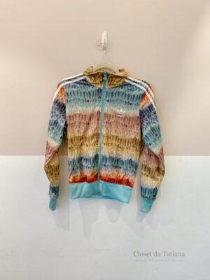 Bomber Estampada Penas Adidas | Tam: P