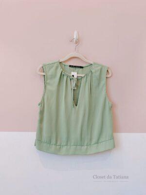 Blusa Verde Maria Filó | Tam: P