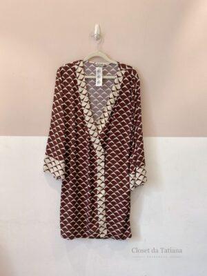 Kimono Marrom/Off Dress To | Tam: P