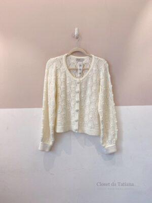 Casaco Tricot Off White Dress To | Tam: M